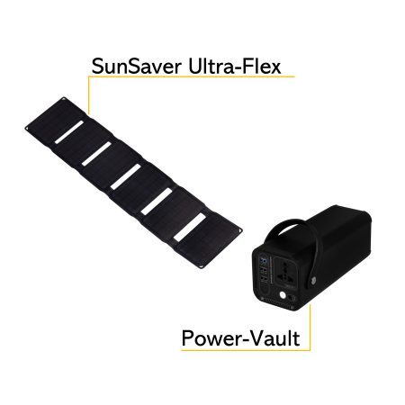 Power-Vault & SunSaver Ultra-Flex Portable Solar Charger